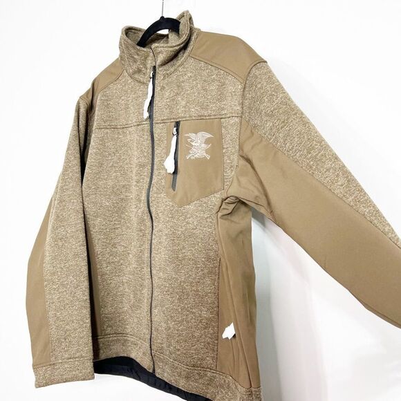 NWOT NRA Men’s 2022 Brown Dakota Ridge Performance Zip Up Soft Shell Jacket Larg - Picture 5 of 6
